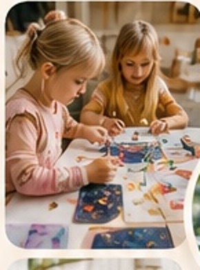 Children creating