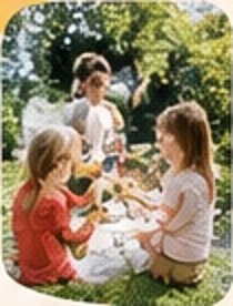 Children playing outdoors